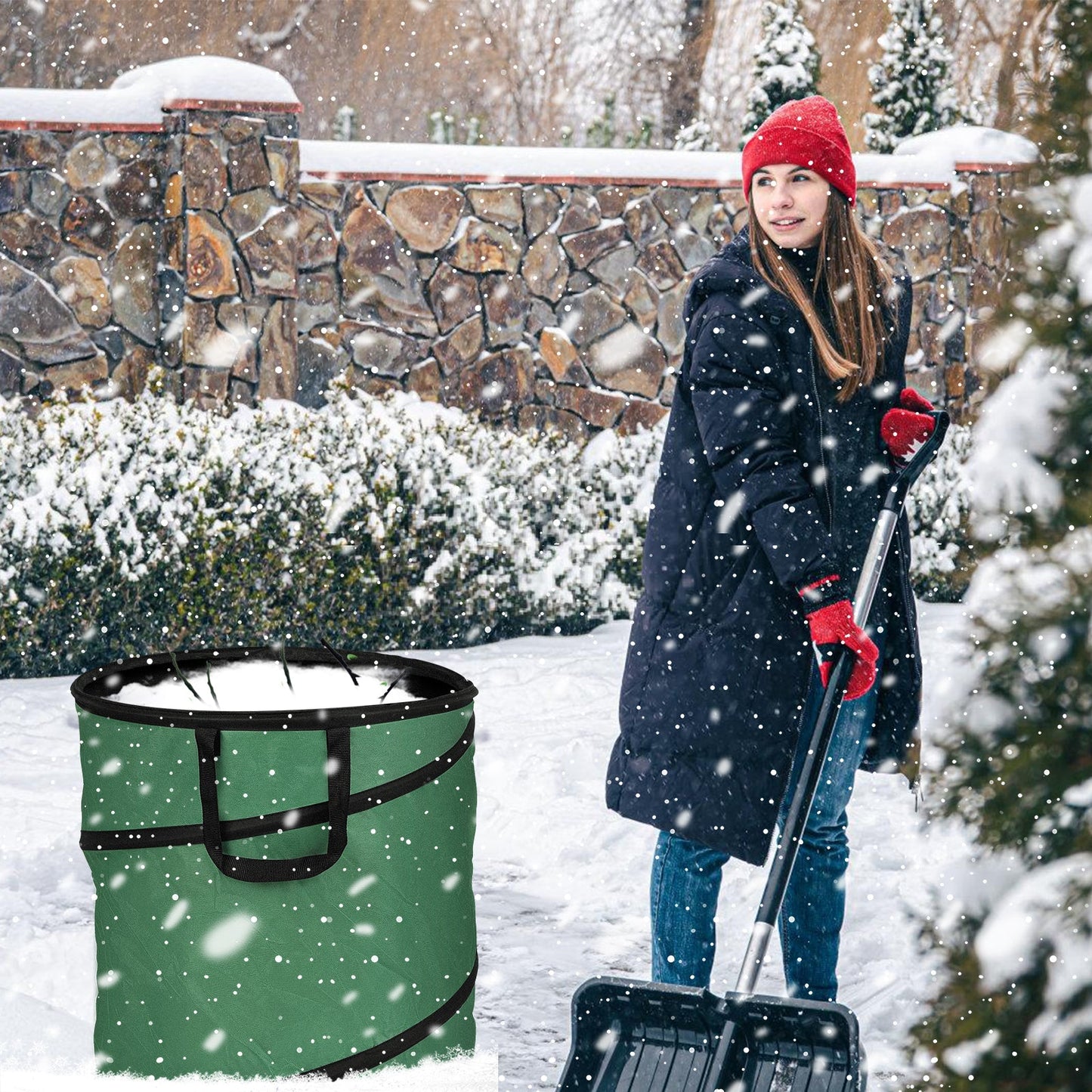 Gartensack Pop Up Gartenabfallsack 170L mit Griffen | Brehn