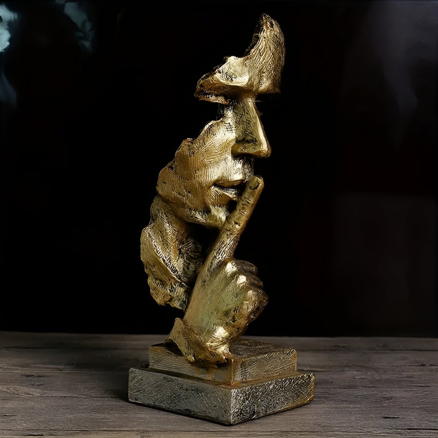 Abstrakte Denker-Skulptur – Moderne Art-déco-Figur aus Kunstharz | Ideal für Wohnzimmer und Büro