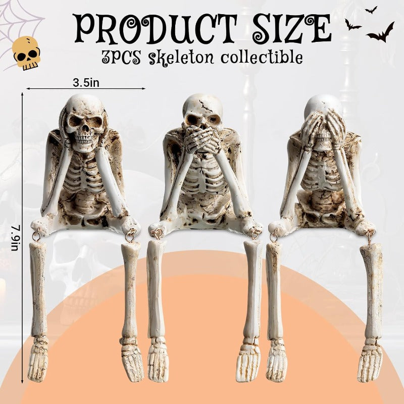 Brehn | Halloween Harz-Skelett-Figuren
