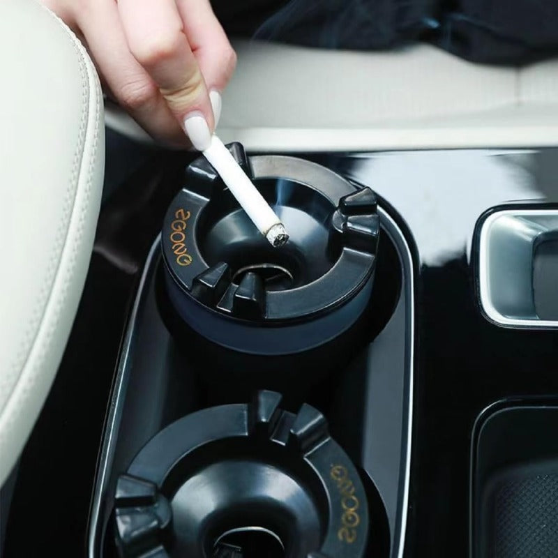 Brehn | Rauchfreier Auto-Aschenbecher mit Ein-Touch-Wasserlöscher
