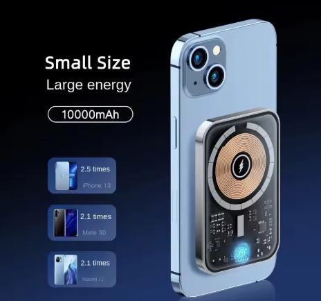 Brehn | Transparente Magnetische Mini Wireless Power Bank