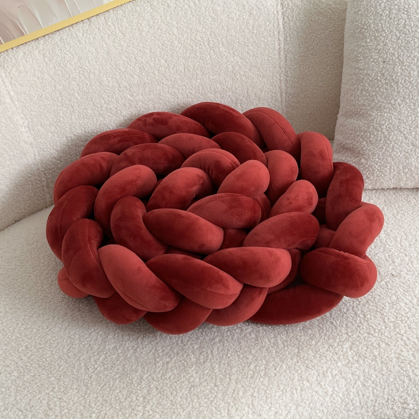 Brehn | WaveCushion - Moderner Waschbarer Bodenkissen mit Geometrie