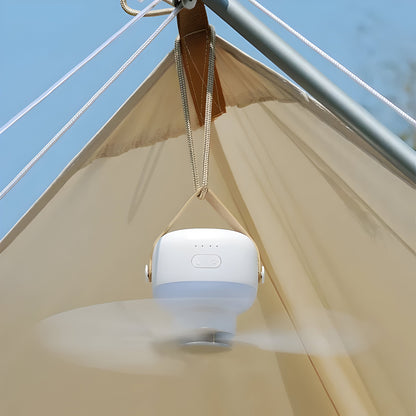 BreezeNova - Tragbarer Deckenventilator mit Licht und Fernbedienung | Brehn