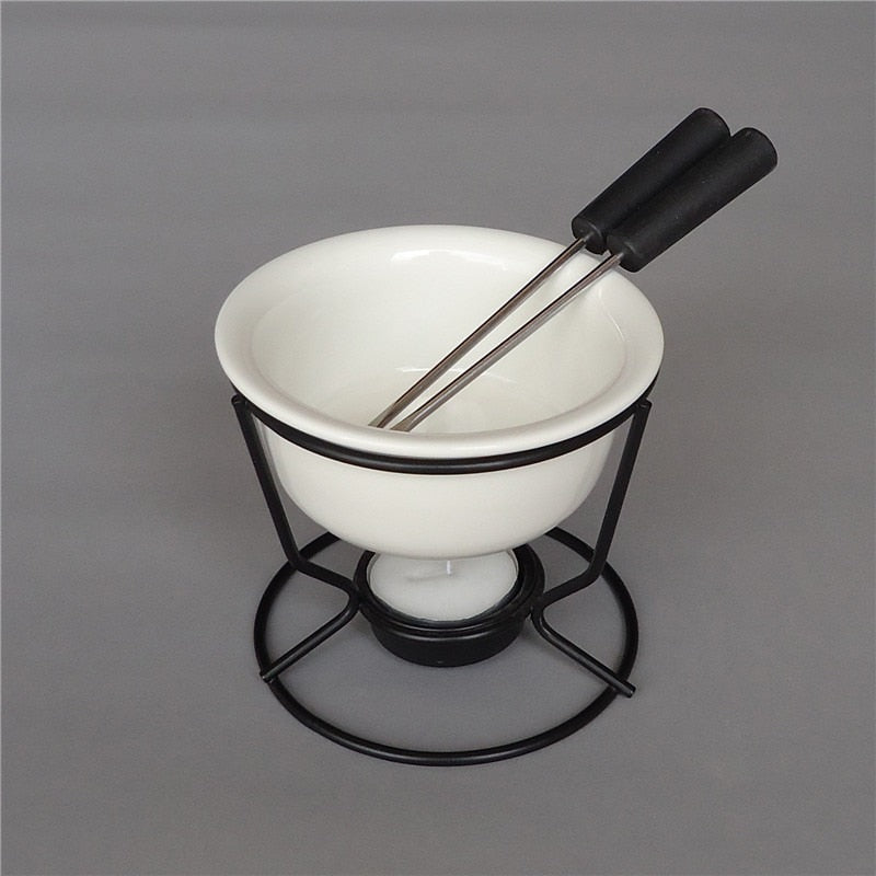 Keramische Schokoladenfondue-Topf Schokoladen- und Käsewärmer | Brehn