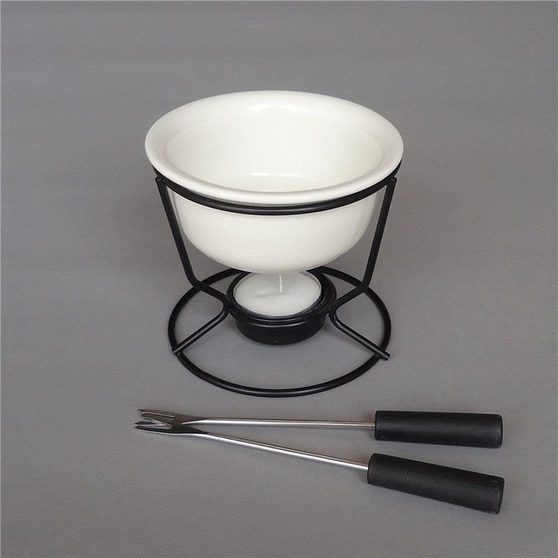 Keramische Schokoladenfondue-Topf Schokoladen- und Käsewärmer | Brehn