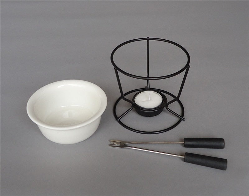 Keramische Schokoladenfondue-Topf Schokoladen- und Käsewärmer | Brehn