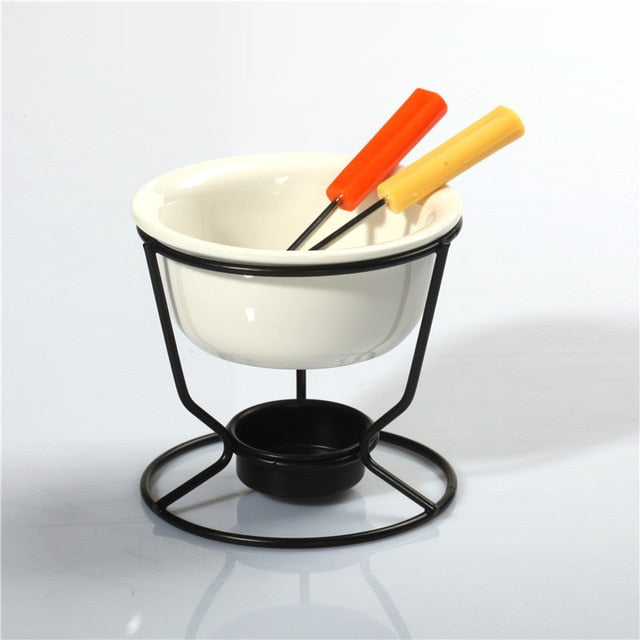 Keramische Schokoladenfondue-Topf Schokoladen- und Käsewärmer | Brehn