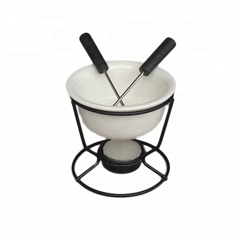 Keramische Schokoladenfondue-Topf Schokoladen- und Käsewärmer | Brehn