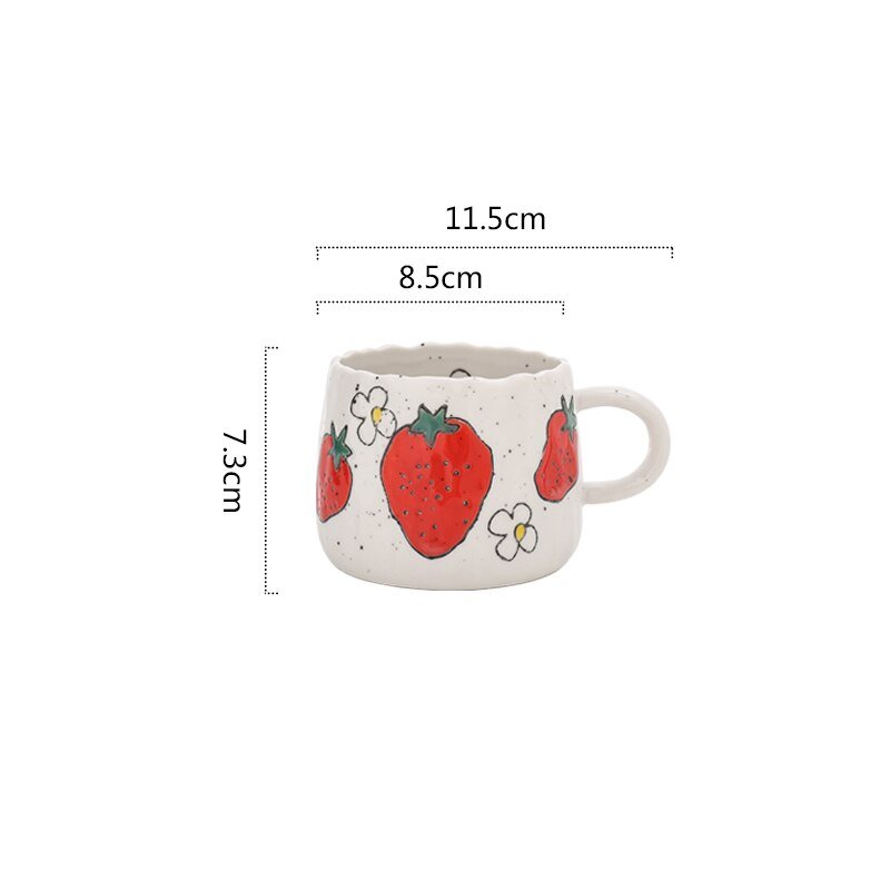 Keramiktasse mit verspieltem Obstdesign | Brehn