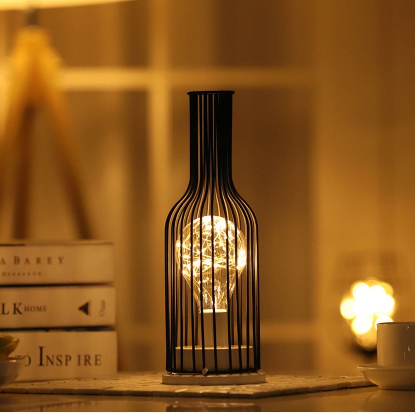 NoirLume – Luxuriöse, moderne ack-Tae-Lampe | Atmosphärische Beleuchtung für Wohn- und Schlafzimmer