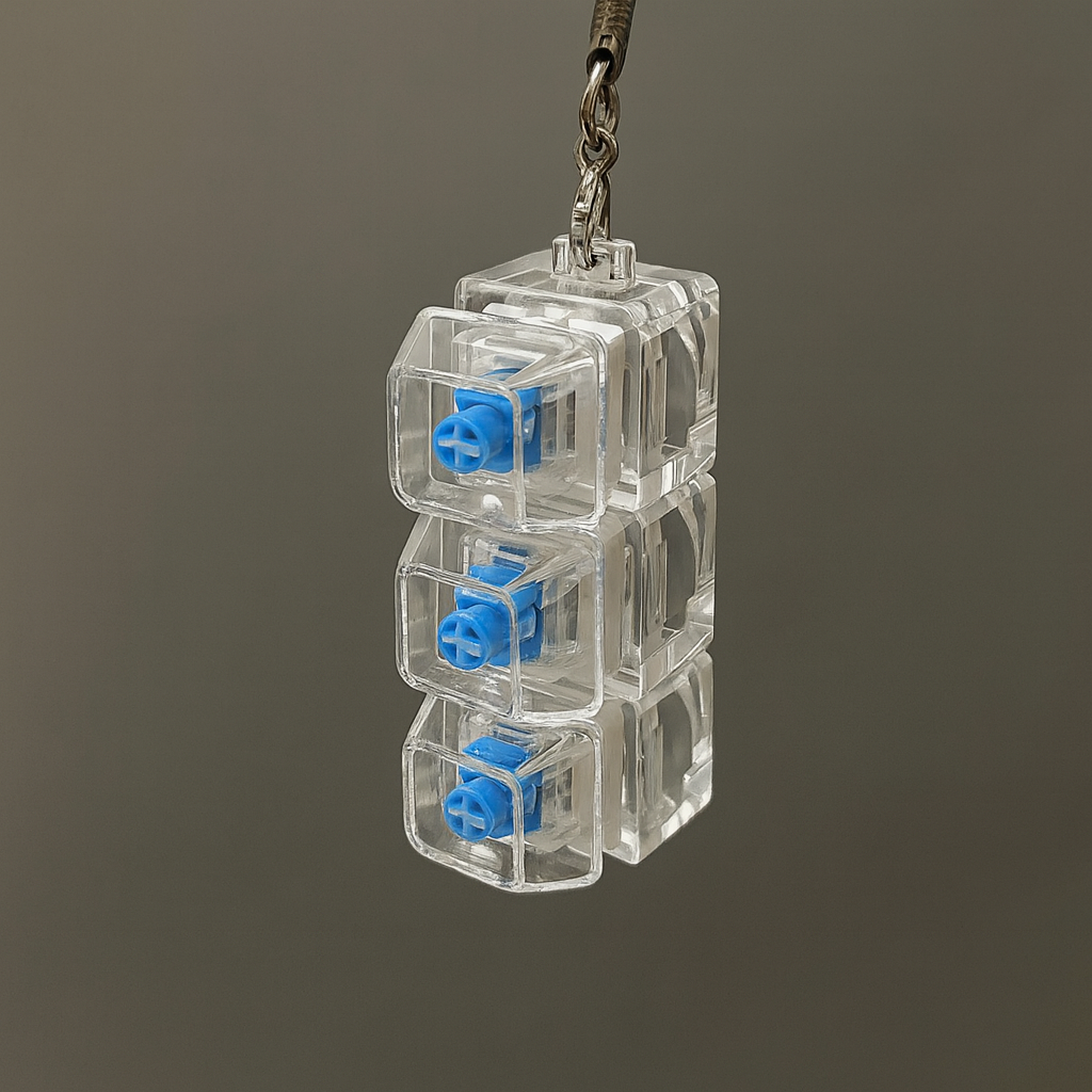 Brehn | Mechanischer Würfel Click Fidget Schlüsselanhänger