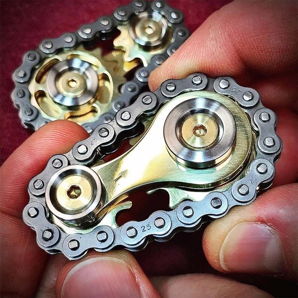 ChainFidget Pro – Kettenrad-Spinner aus Edelstahl zur Stressbewältigung