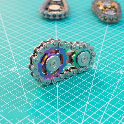 ChainFidget Pro – Kettenrad-Spinner aus Edelstahl zur Stressbewältigung