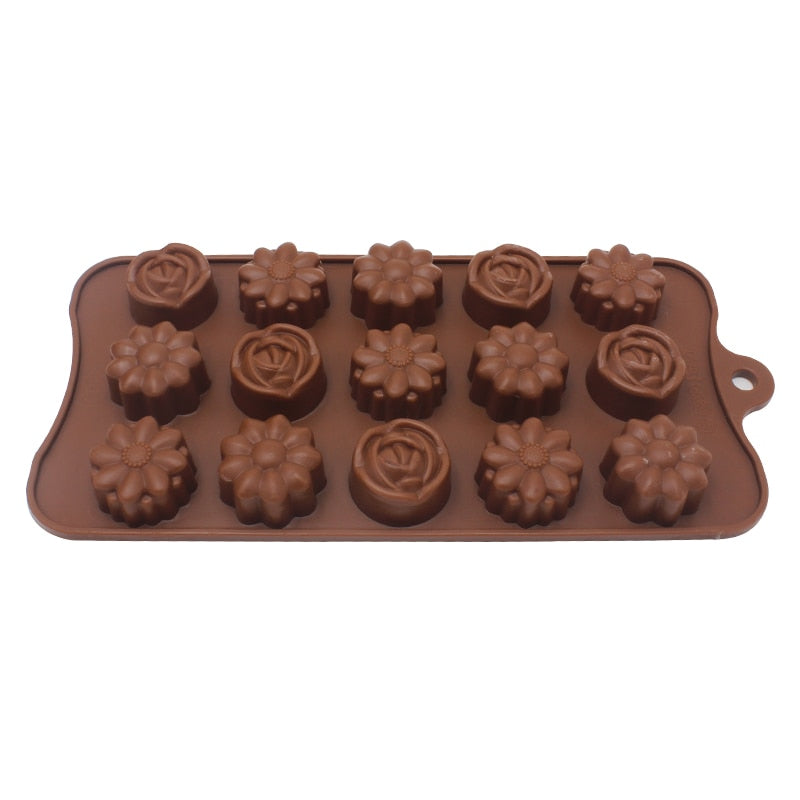 Schokoladenform Antihaft Herzblume Schokoladenkuchen Silikonform | Brehn