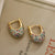 Brehn | Chunky Glitzernde Diamant Creolen