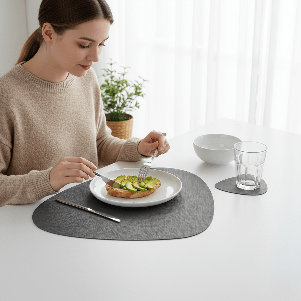 Claro – Elegantes, hitzebeständiges Platzset mit Untersetzern in verschiedenen Farben