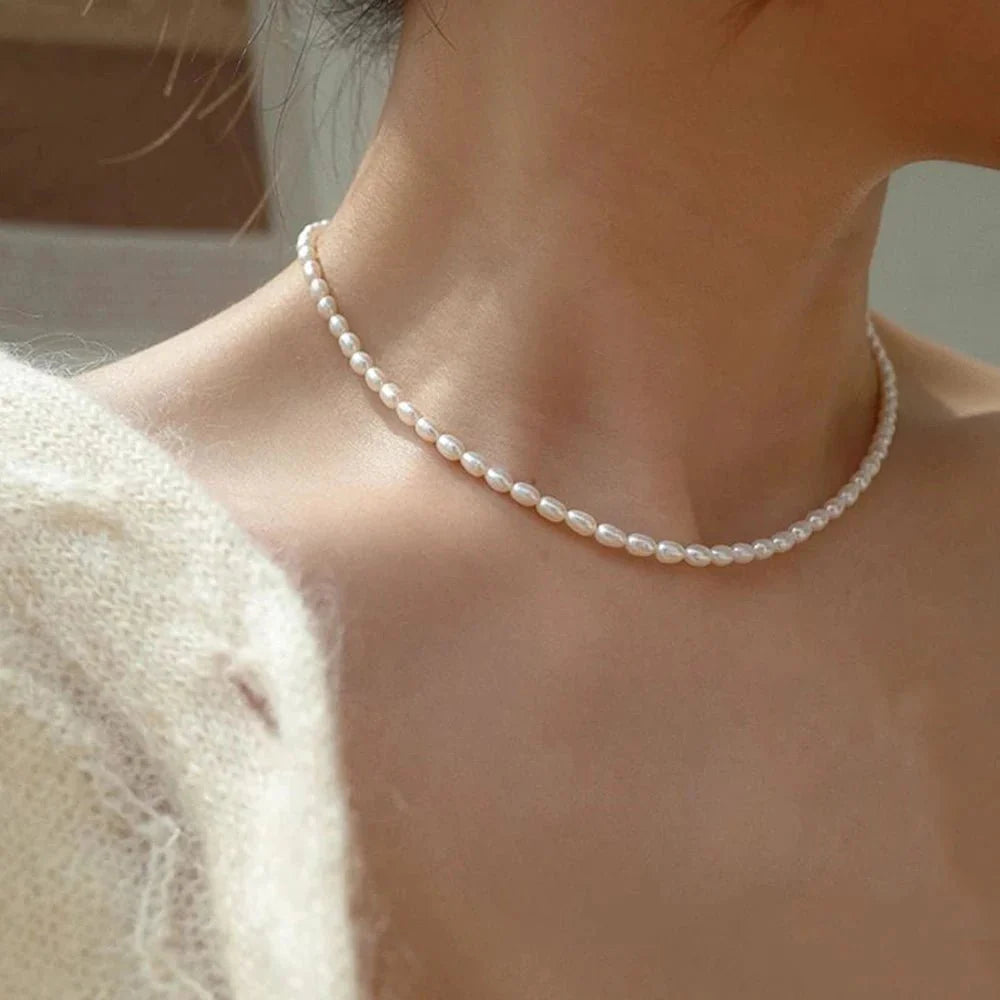 Brehn | Klassische feminine 3mm Perlenkette