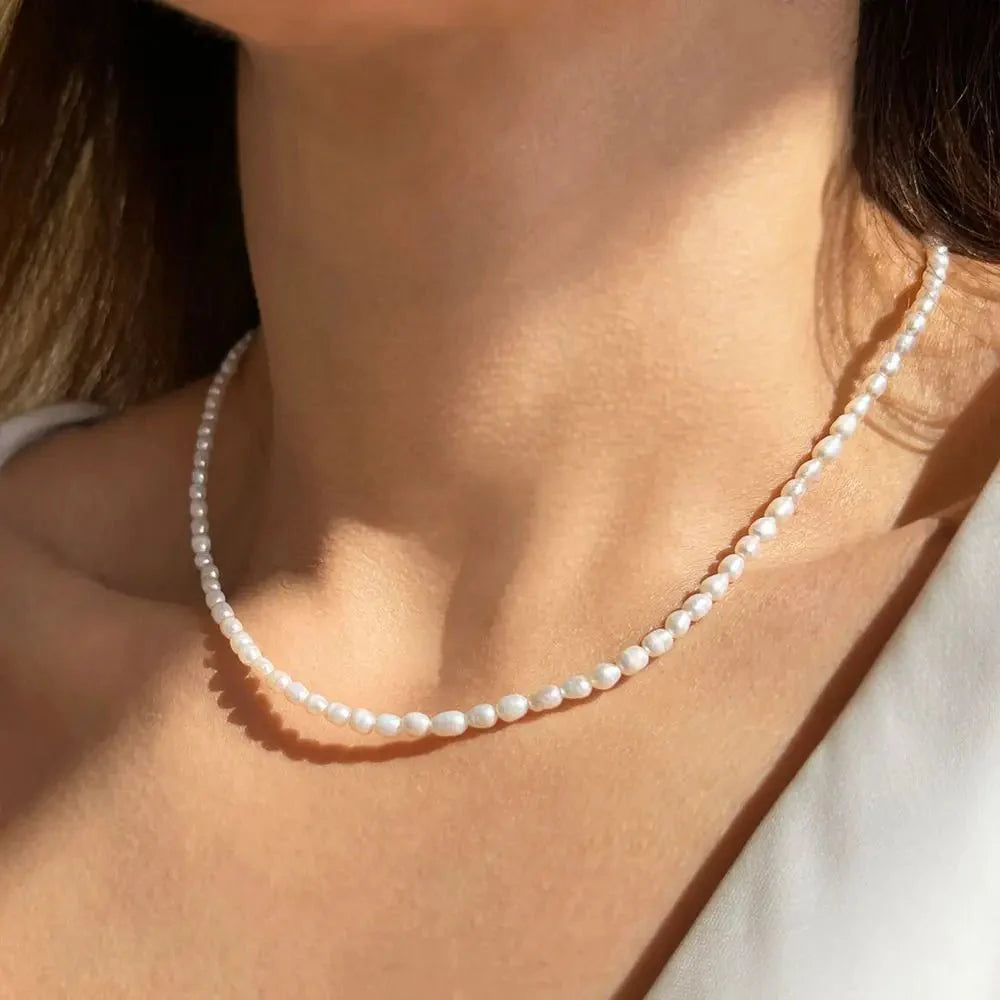Brehn | Klassische feminine 3mm Perlenkette