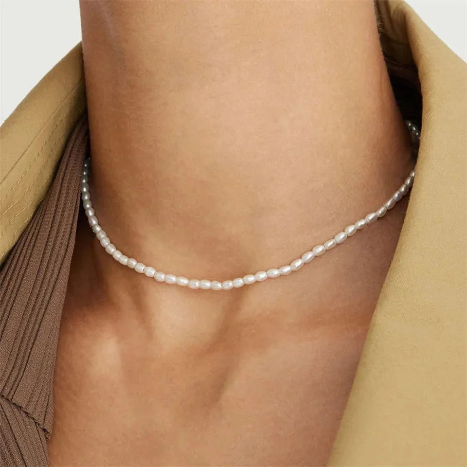 Brehn | Klassische feminine 3mm Perlenkette