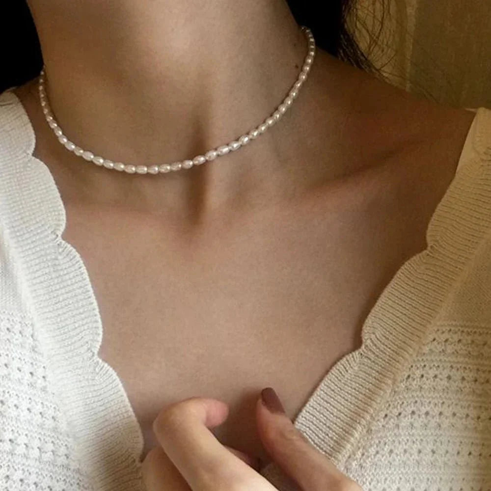Brehn | Klassische feminine 3mm Perlenkette