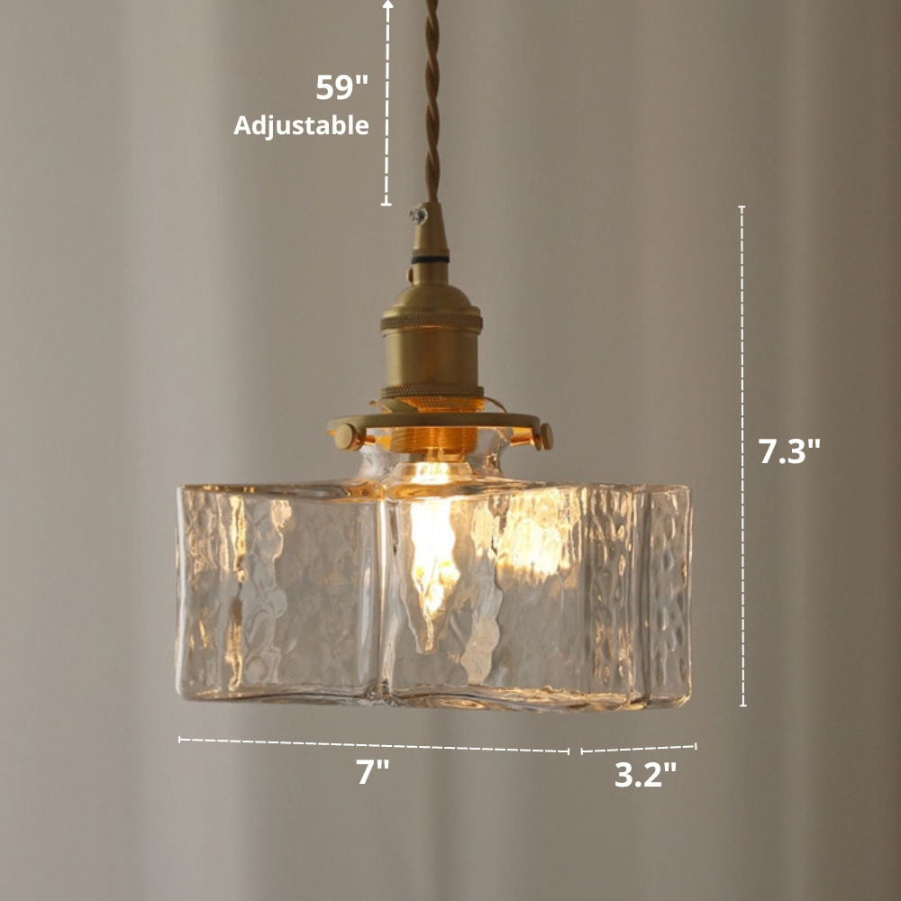 Whitley – Vintage-Glas-Hängelampen