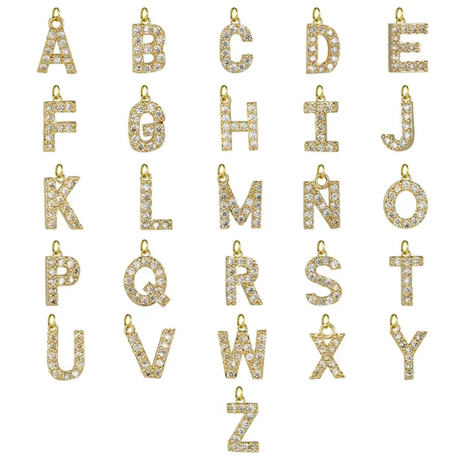 Brehn | Klassische Perlenverschluss Buchstabeninitialen Armbänder