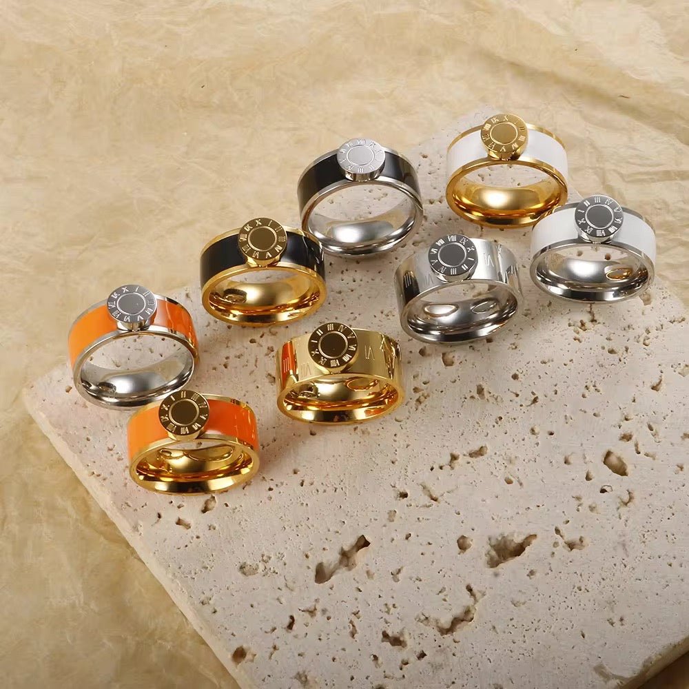 Brehn | Klassisches römisches Zahlenarmband und Ringe