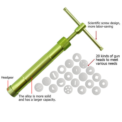 Clay Extruders Skulpturmaschine Gun Fondant Tortendekorationswerkzeuge | Brehn