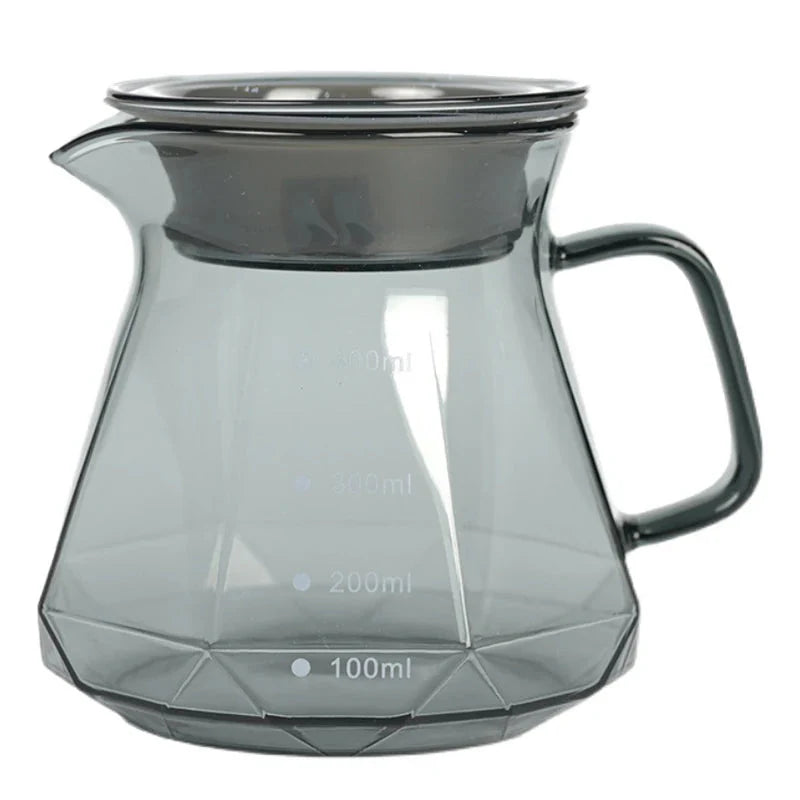 Klarer Glasbereich Kaffee Server für Pour Over Kaffee und Teekanne | Brehn