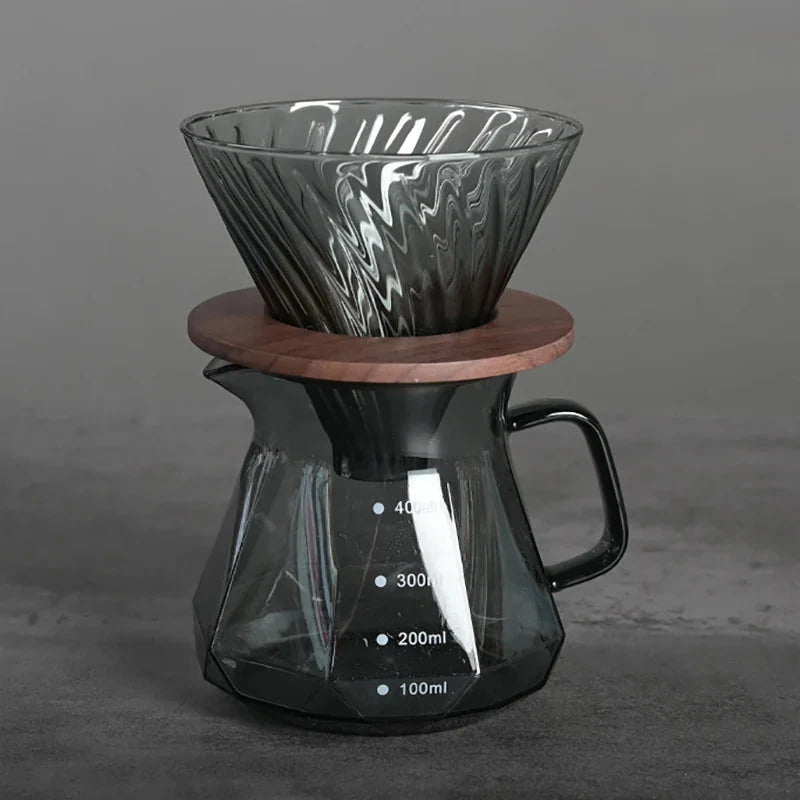 Klarer Glasbereich Kaffee Server für Pour Over Kaffee und Teekanne | Brehn