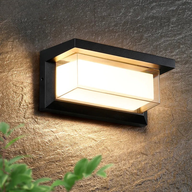 Moderne Wandleuchte für den Außenbereich – Wetterfeste LED-Außenleuchte für Terrasse & Garten | Brehn