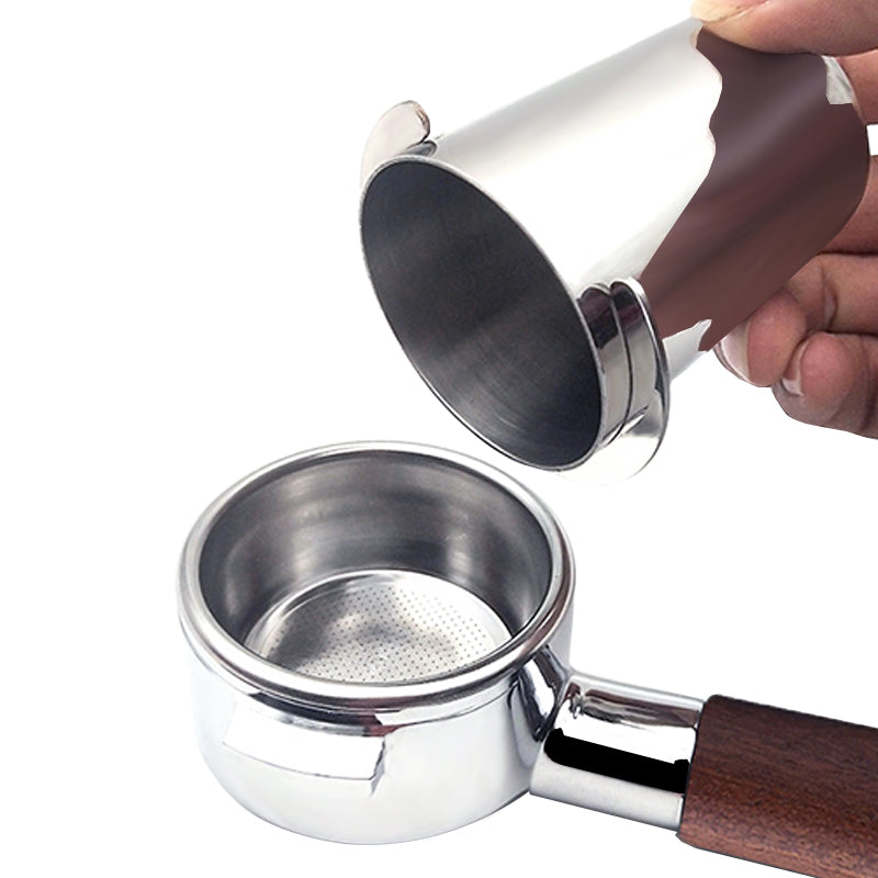 Kaffeemaßbecher Edelstahl Pulverteil passend für Espresso-Tamper | Brehn