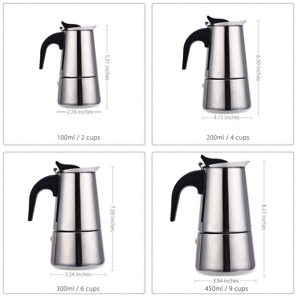 Kaffeekanne Mocha Espresso Latte Perkolator Herd Latte Herd | Brehn