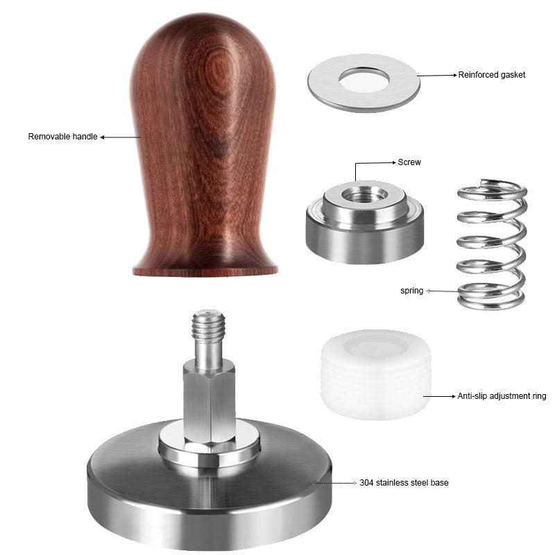 Kaffee Tamper Edelstahl Elastizität Einstellbarer Druck Tamper | Brehn