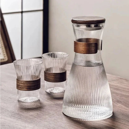 Kaltes Glas Wasserkrug Transparent Hitzebeständiger Wasserbehälter Mit Deckel | Brehn