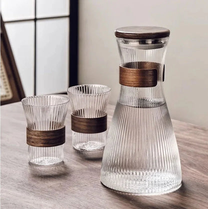 Kaltes Glas Wasserkrug Transparent Hitzebeständiger Wasserbehälter Mit Deckel | Brehn