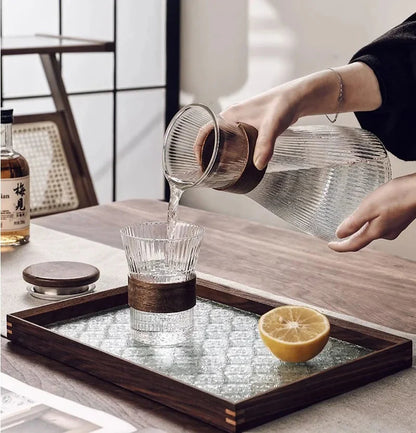 Kaltes Glas Wasserkrug Transparent Hitzebeständiger Wasserbehälter Mit Deckel | Brehn