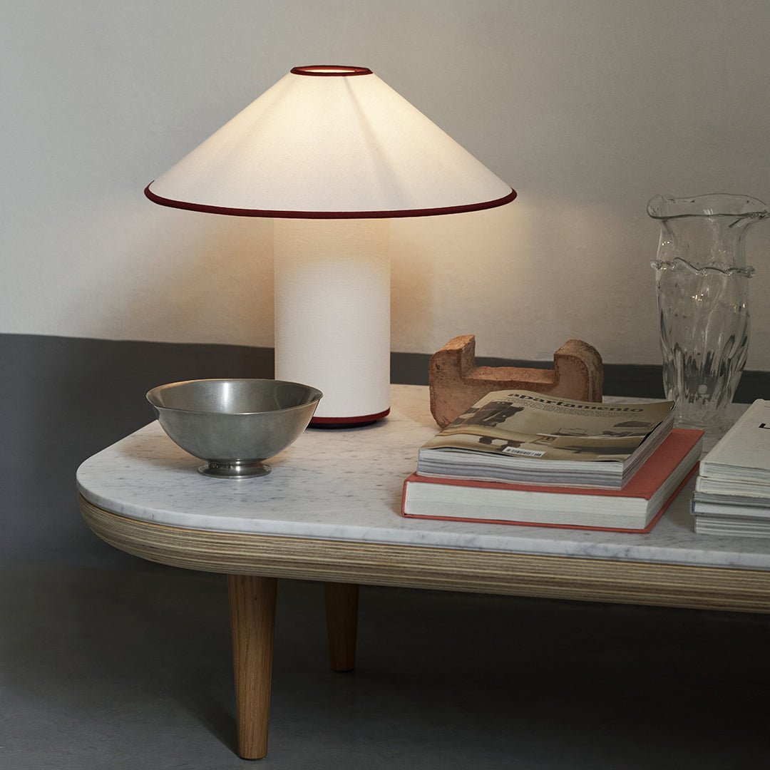 Tischlampe mit Stoffschirm – Lunara | Brehn