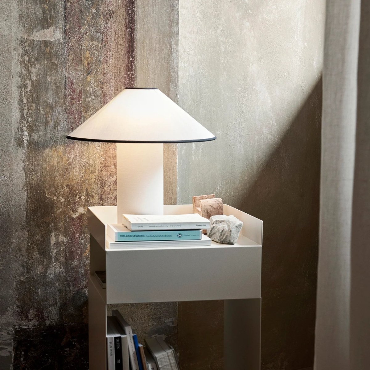 Tischlampe mit Stoffschirm – Lunara | Brehn
