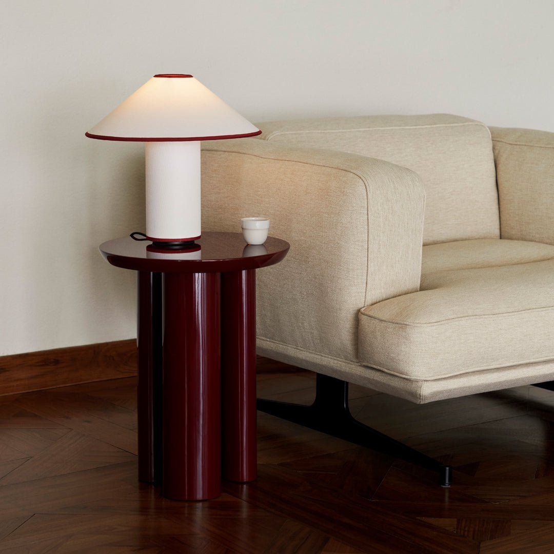 Tischlampe mit Stoffschirm – Lunara | Brehn