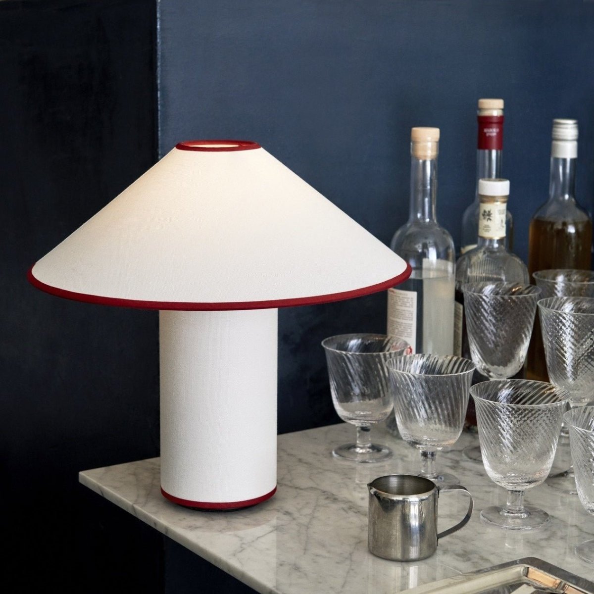 Tischlampe mit Stoffschirm – Lunara | Brehn