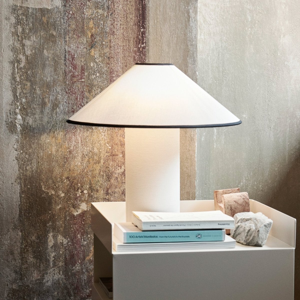Tischlampe mit Stoffschirm – Lunara | Brehn