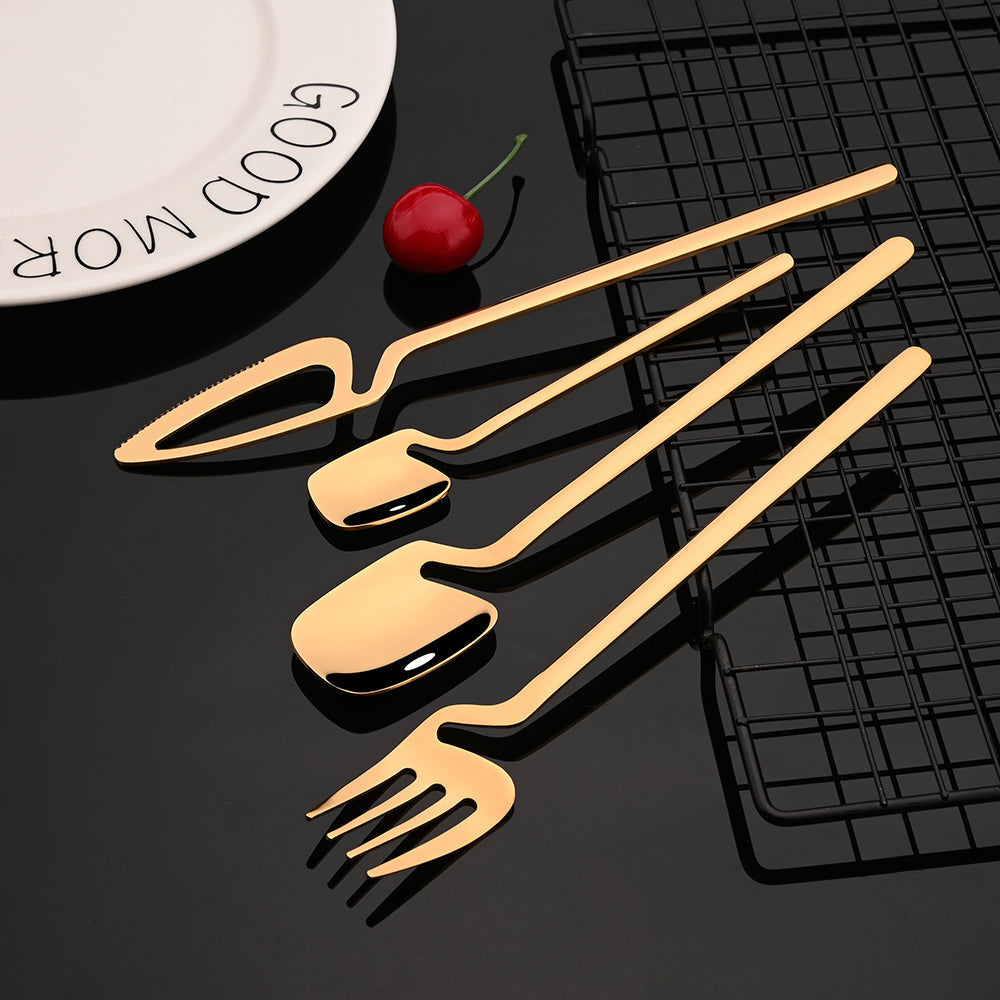 Farbenfrohes Besteckset Messer Gabel Teelöffel Abendessen Geschirr | Brehn