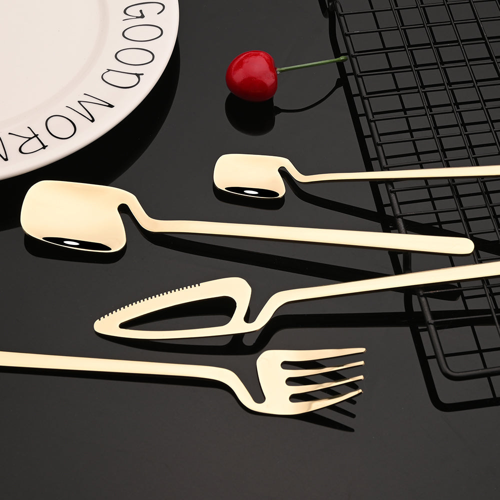 Farbenfrohes Besteckset Messer Gabel Teelöffel Abendessen Geschirr | Brehn