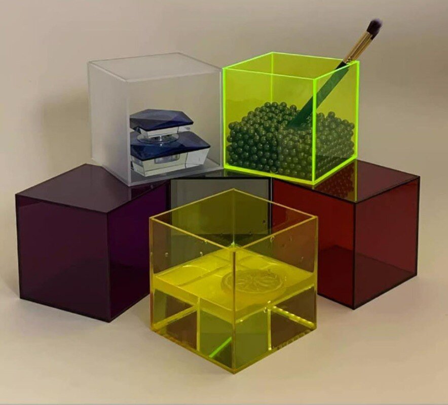 Bunte Acryl-Display-Aufbewahrungsbox