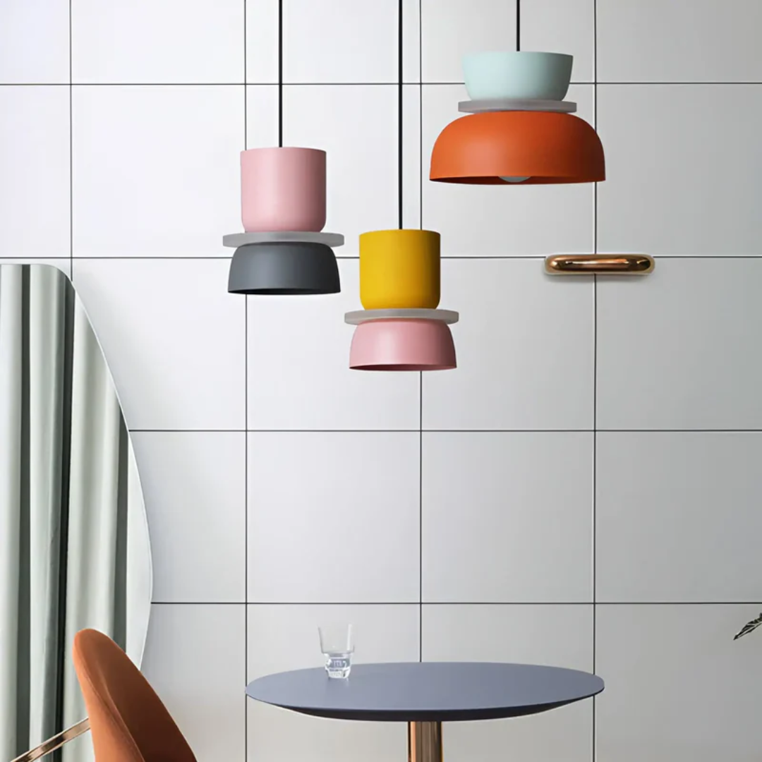 Brehn | Farbige und Trendige Macaron LED Pendelleuchte - VividGlow