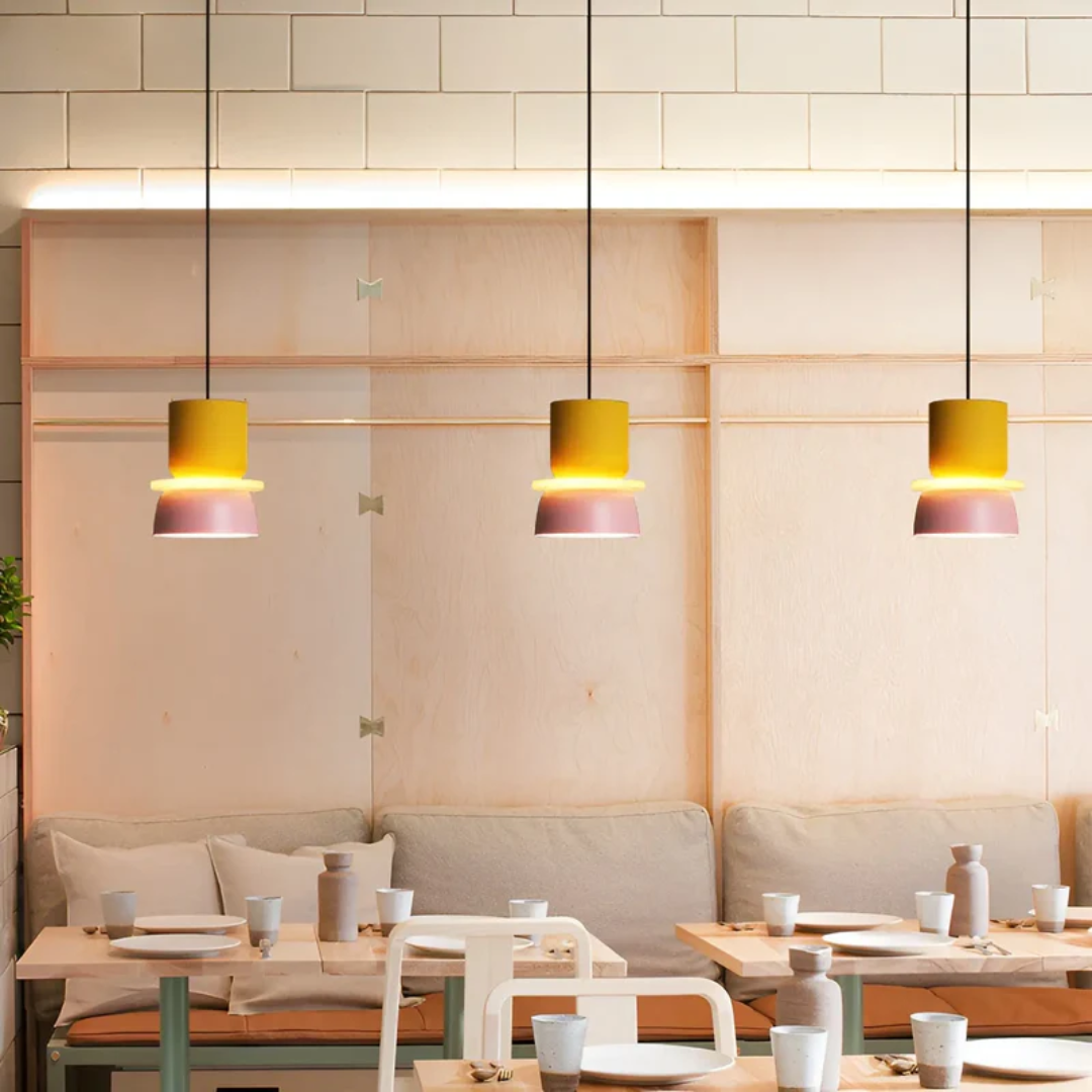 Brehn | Farbige und Trendige Macaron LED Pendelleuchte - VividGlow