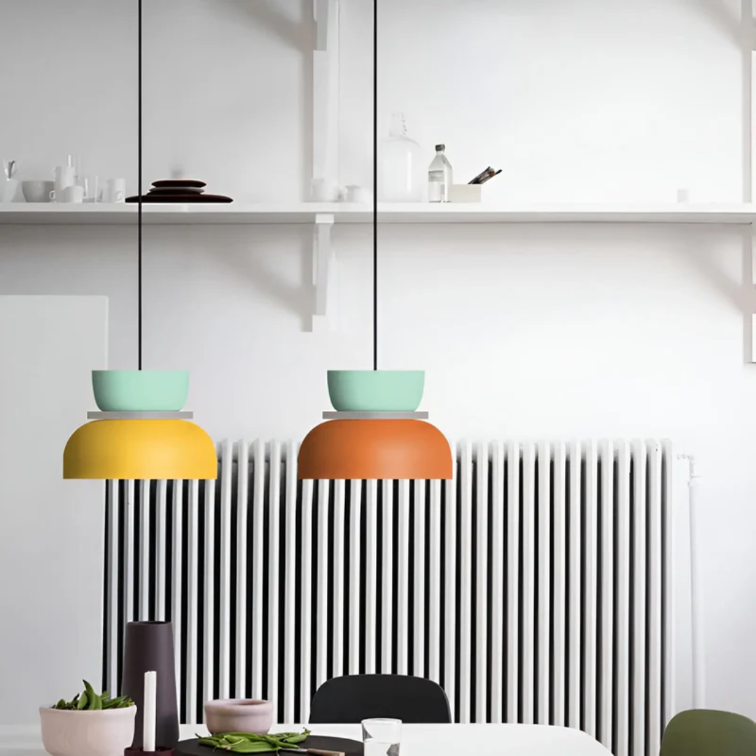 Brehn | Farbige und Trendige Macaron LED Pendelleuchte - VividGlow