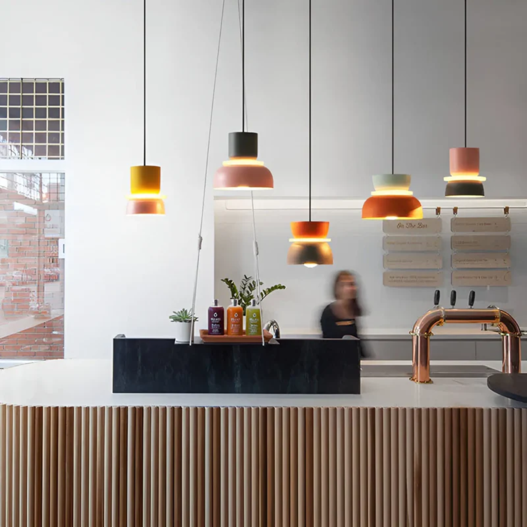 Brehn | Farbige und Trendige Macaron LED Pendelleuchte - VividGlow