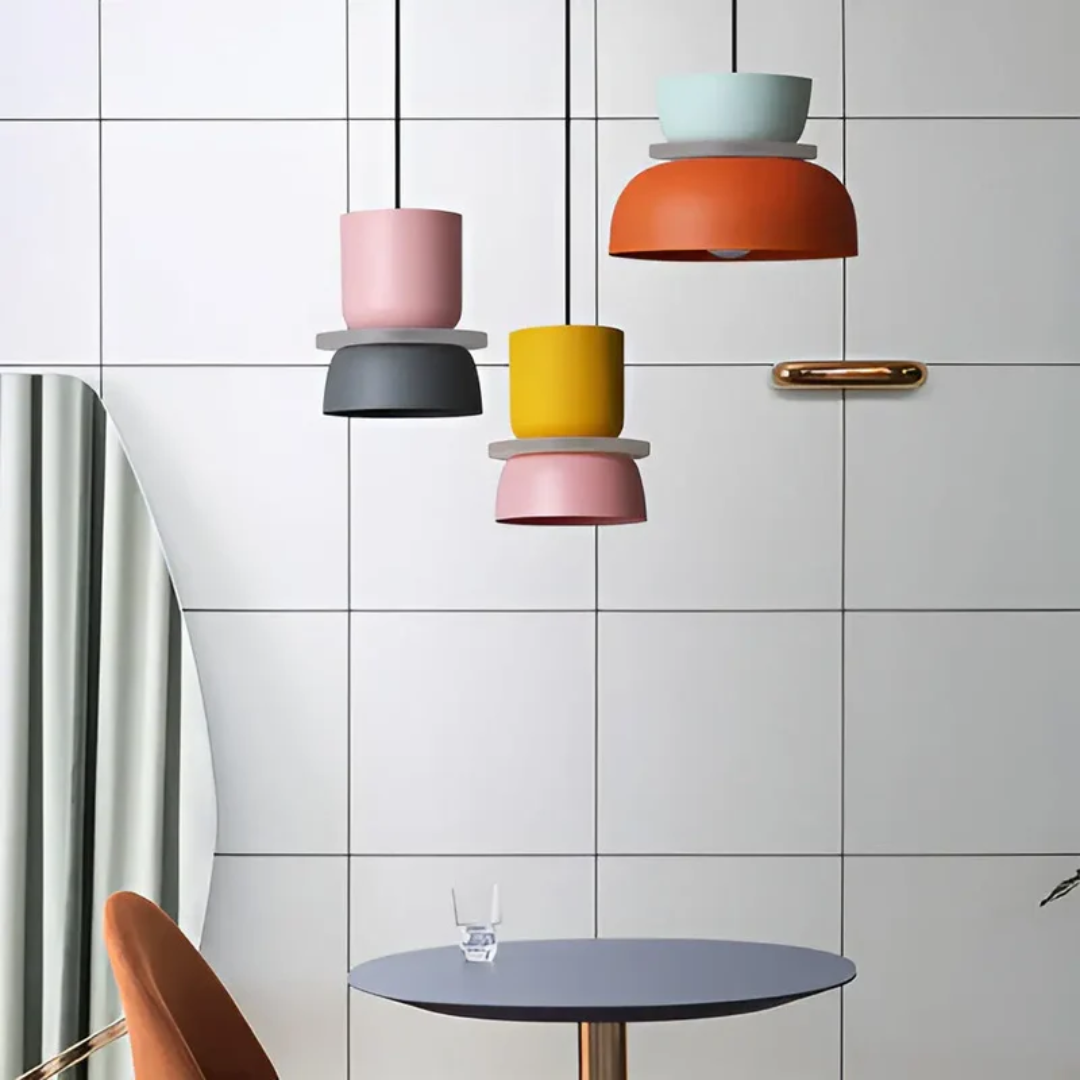 Brehn | Farbige und Trendige Macaron LED Pendelleuchte - VividGlow